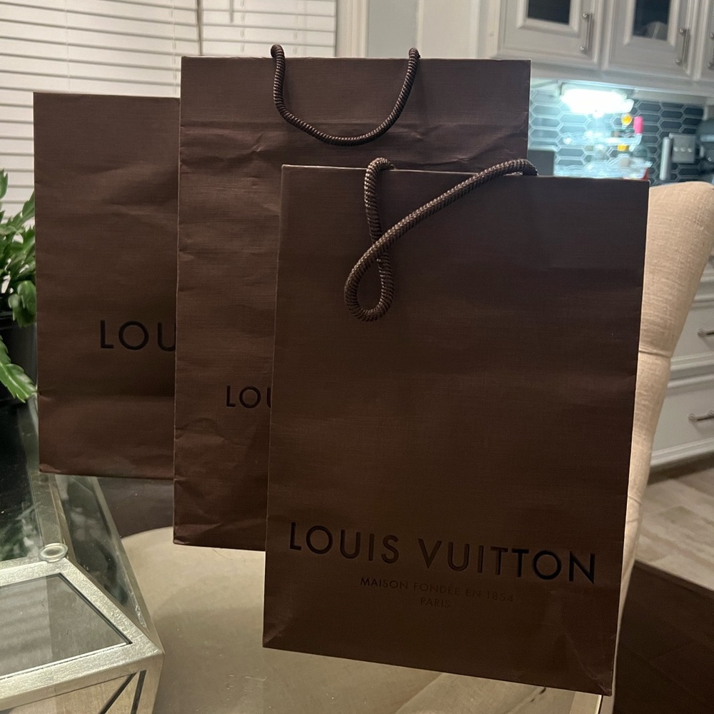 LV shopping bags various sizes